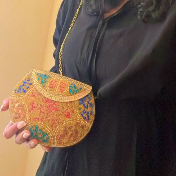 Hand bag ethnic desi traditional style hand made item - Picture 1 of 4